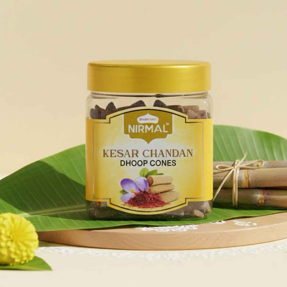 Nirmal Kesar Chandan Dhoop Cone Container | Shubhkart