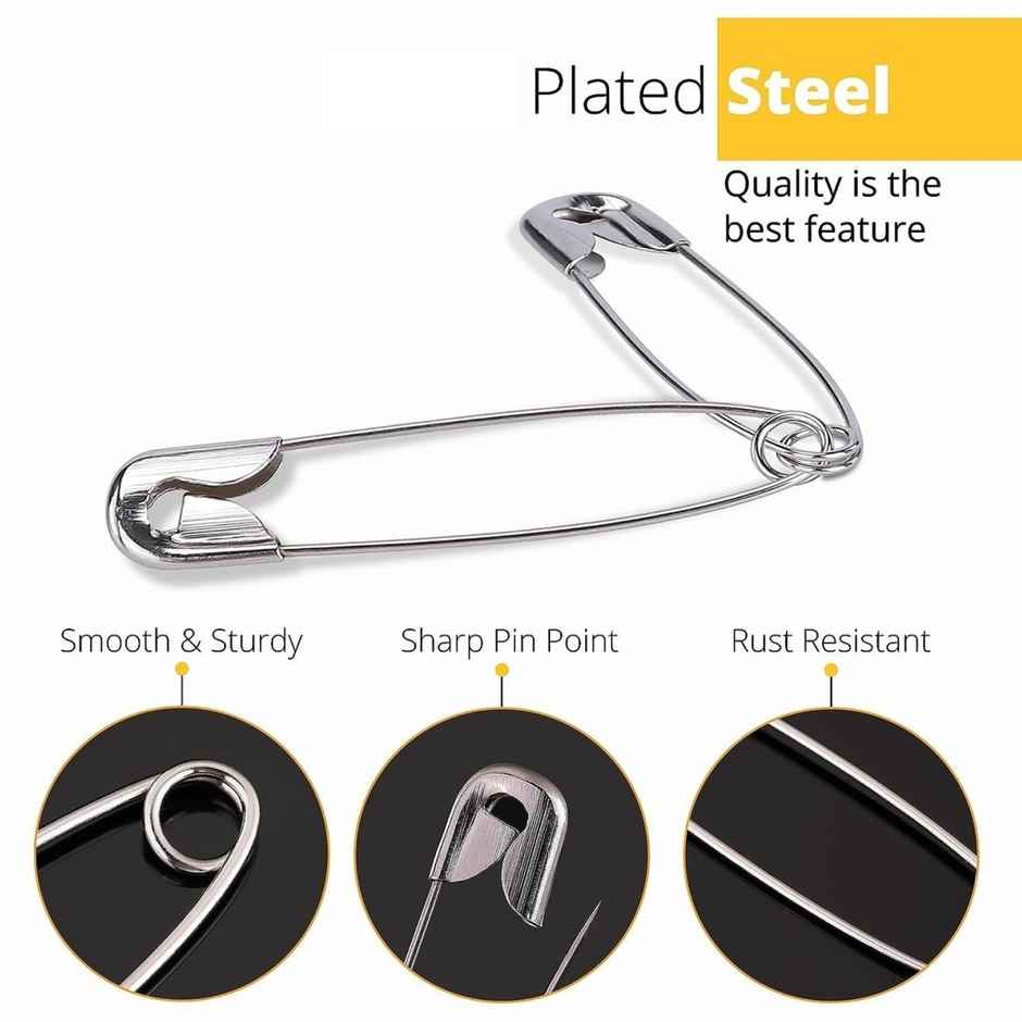 Bronson Professional Safety Pins | 4 Size | Pack Of 100