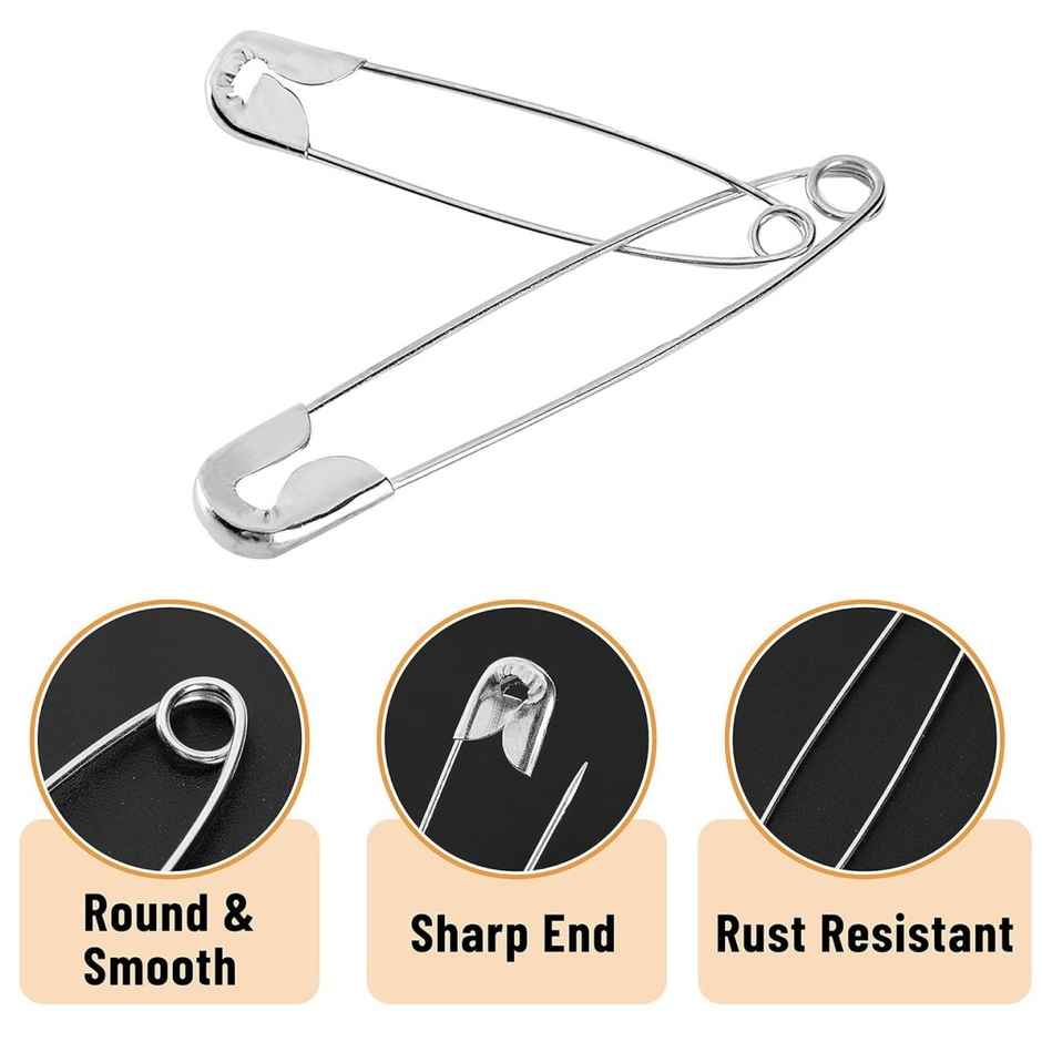 Bronson Professional Safety Pins | 4 Size | Pack Of 100