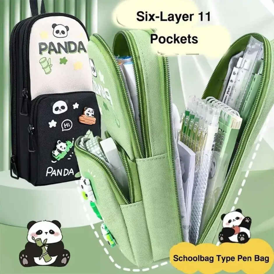 Fablue Panda Pencil Pouch | Black & White