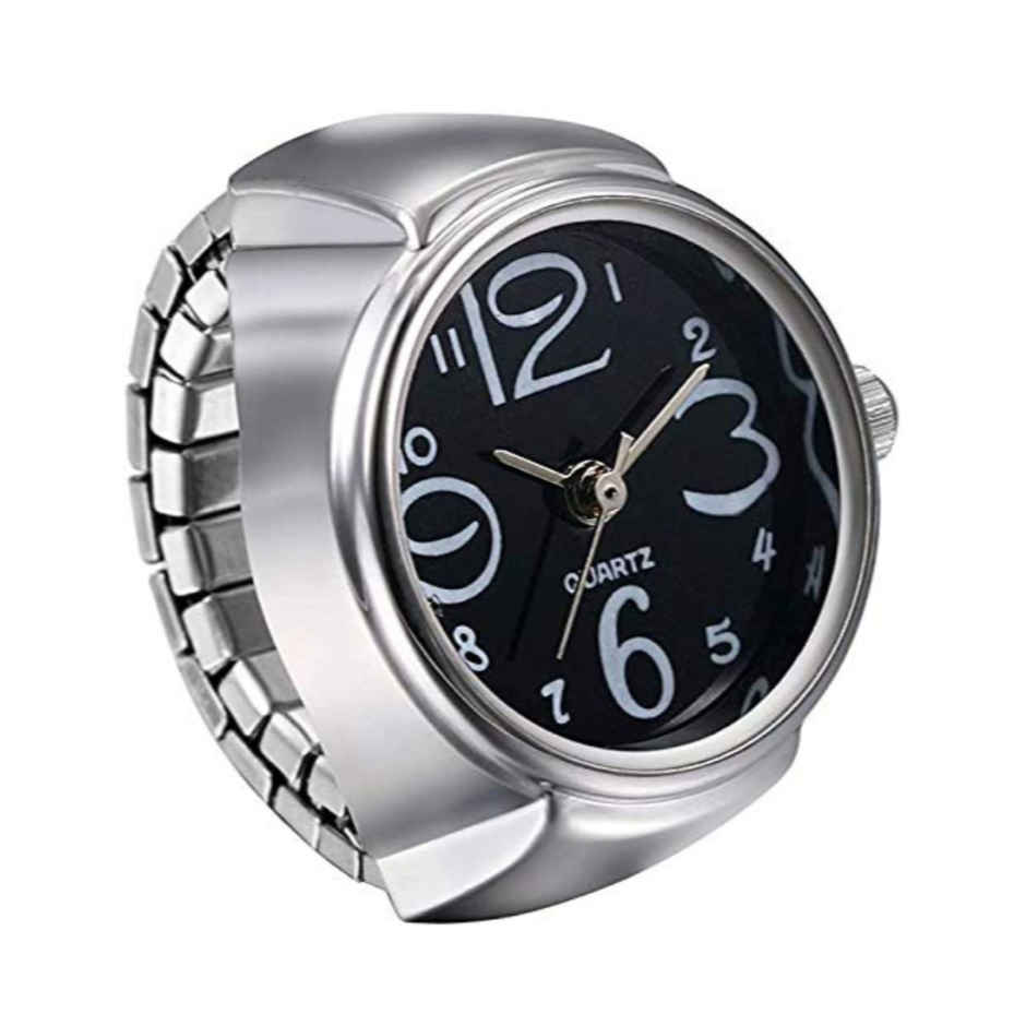 YouBella Jewellery Stylish Finger Ring Watch Jewellery Alloy Silver Plated Ring for Women and Men