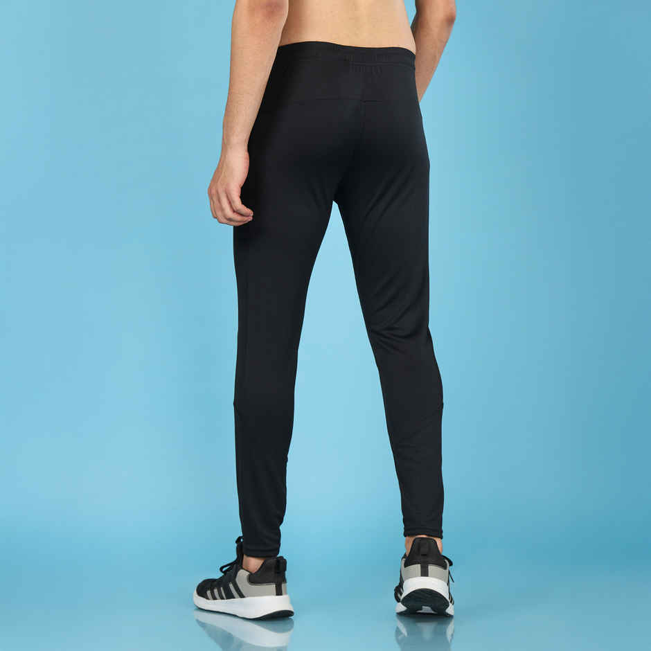 Technosport Men Poly Solid Slim Fit Sports Trackpants with TECHNO DRY | Black | XXL