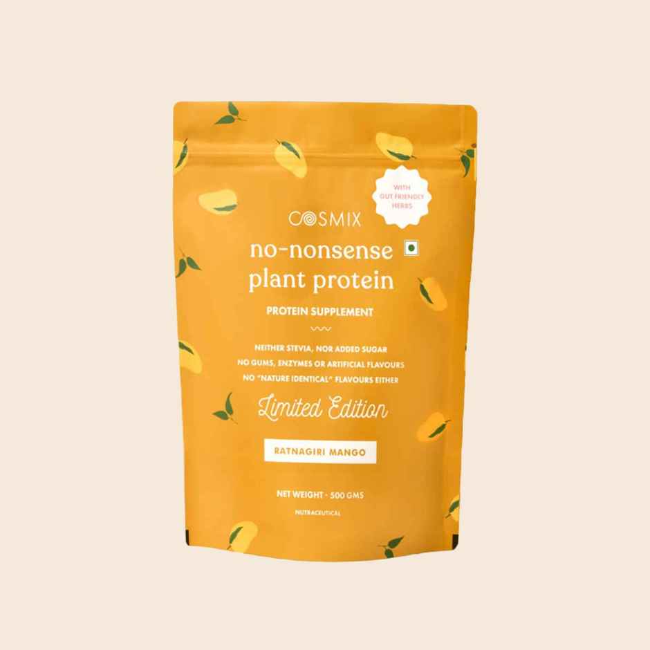Cosmix No-Nonsense Plant Protein Ratnagiri Mango, 23g Protein