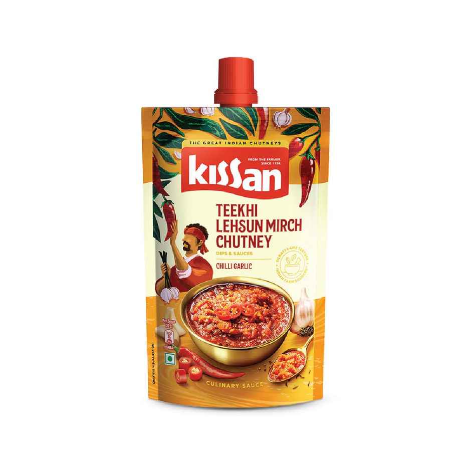 Kissan Teekhi Lehsun Mirch Chutney Doy (100g) & Relish Chicken Liver | Energy - 165 Kcal | Protein - 18 G (250g) Combo 