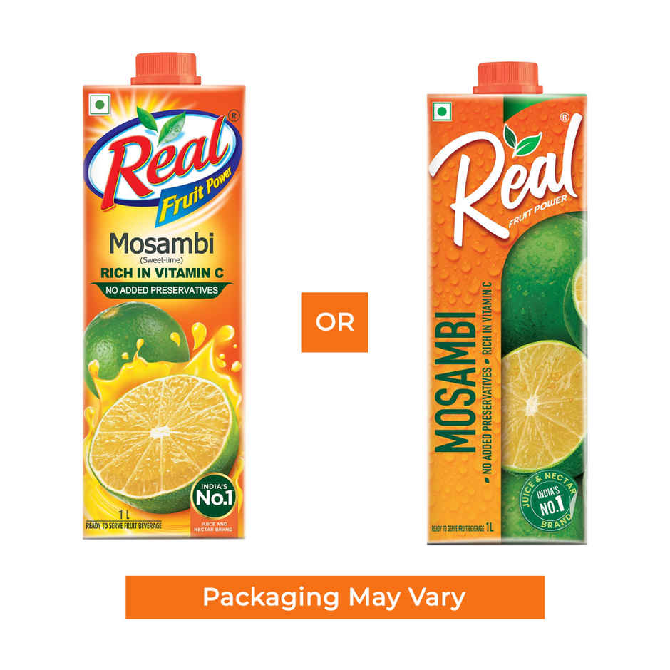 Dabur Real Mosambi Fruit Juice | Refreshing Citrus Drink