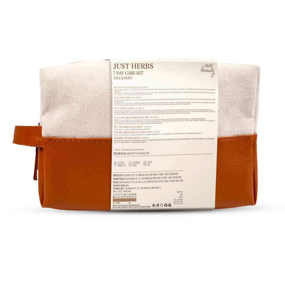 Just Herbs 7 Day Care Kit Face & Body For Men