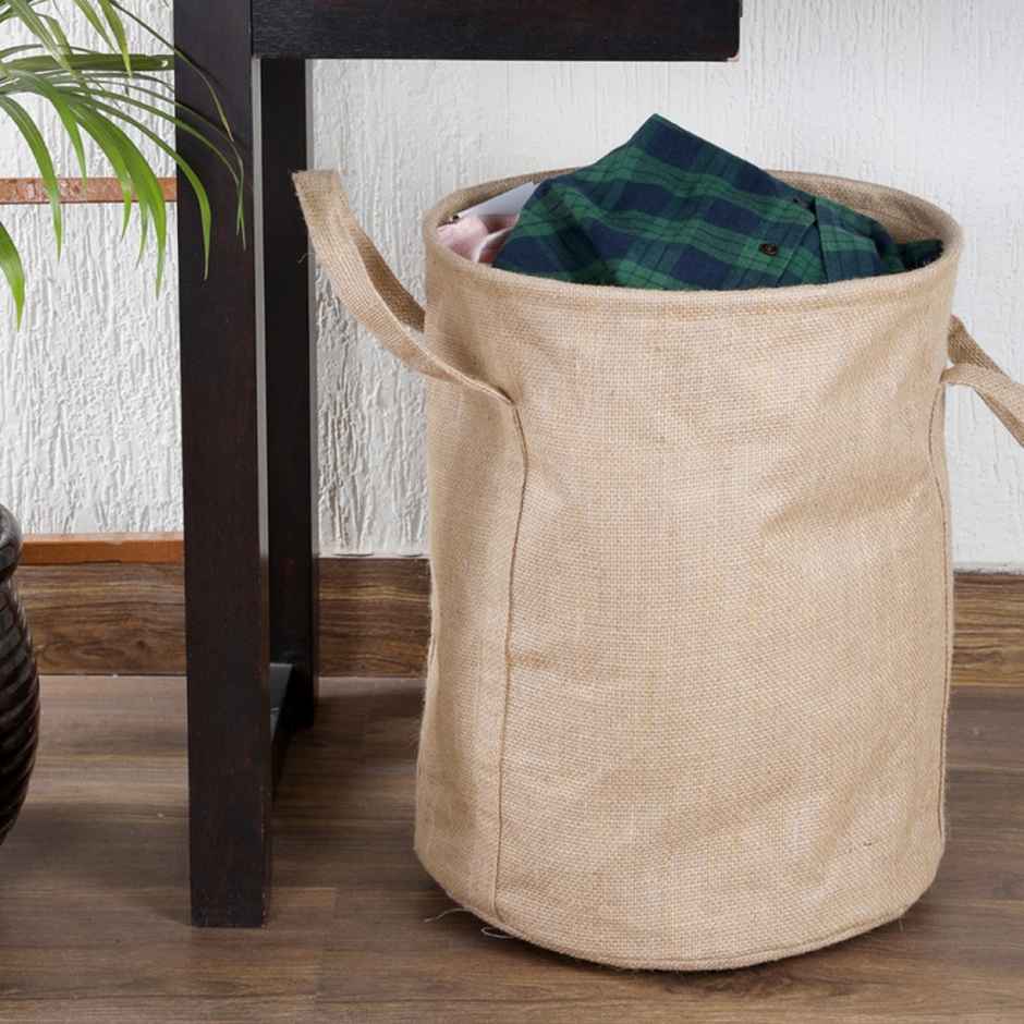Foldable Fabric Laundry Bag with Carry Handles