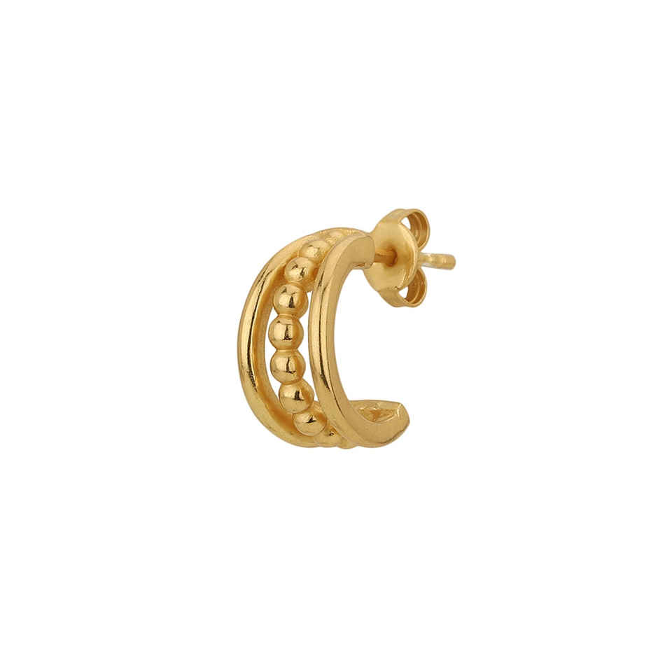 Carlton London 18kt Gold Plated Half Hoop Earring | FJE4512