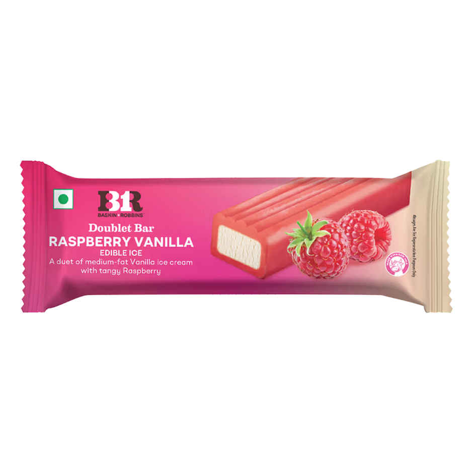 Baskin Robbins Raspberry Vanilla Doublet Bar Ice Cream Stick