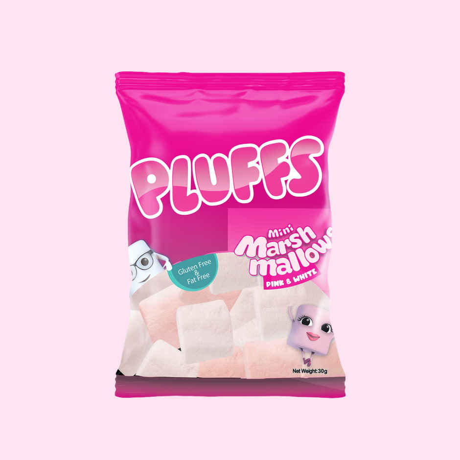 Pluffs Marshmallows | Pink & White