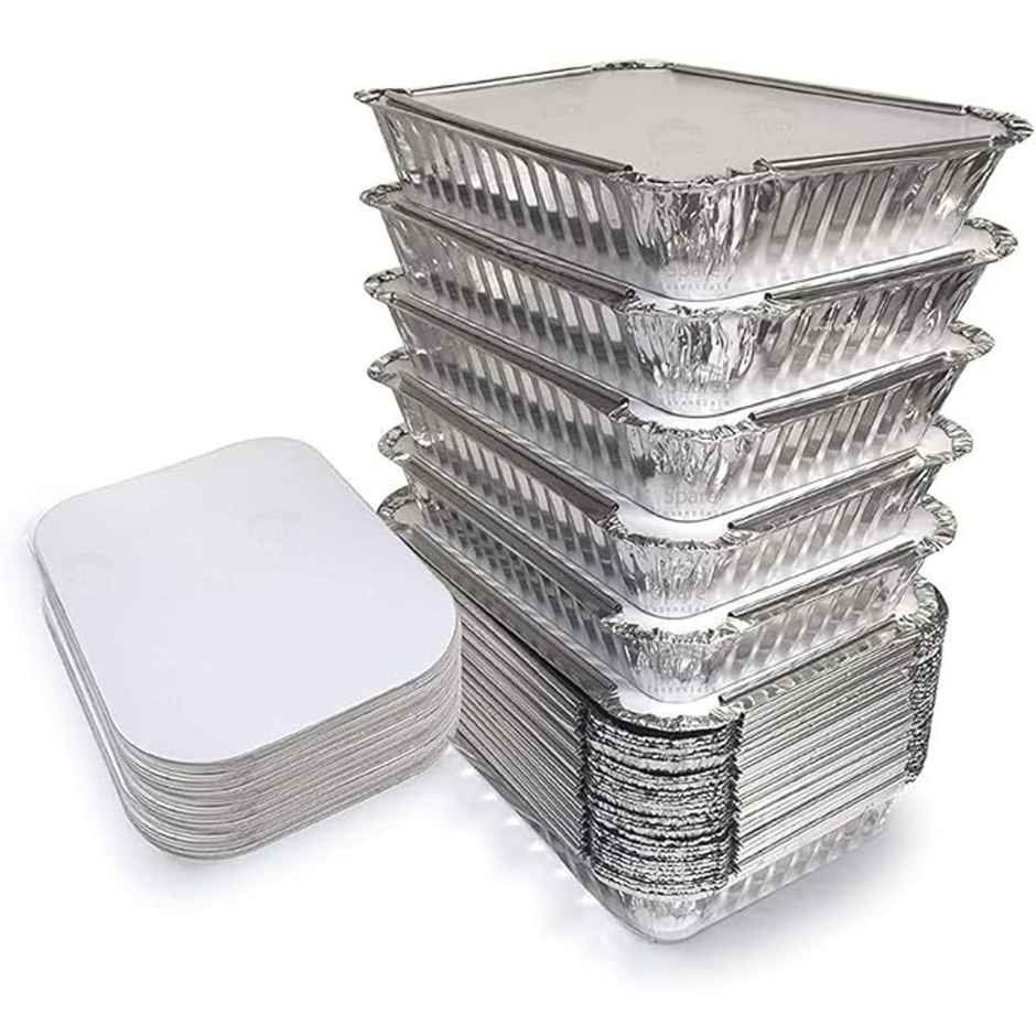 Naturepac Foil Container + Lid 750 ml | Sturdy & Practical Combo