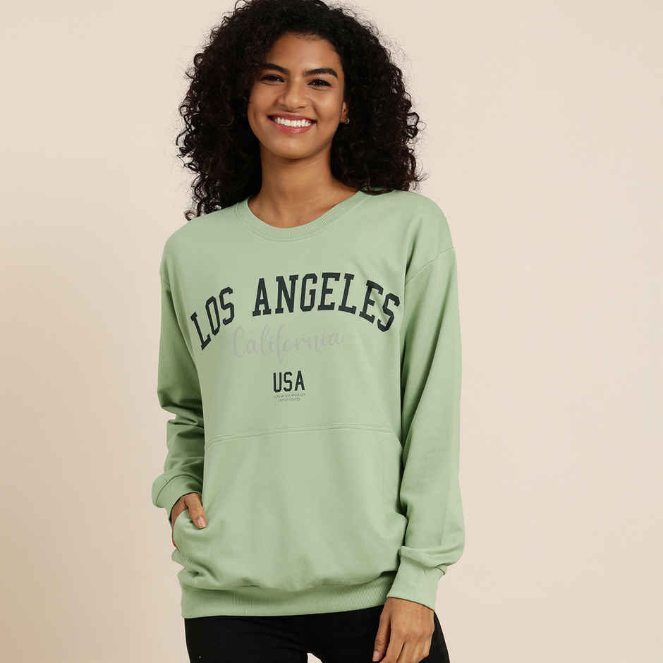Dillinger Women's Sweatshirt | Dlwmnswt015P | Green - XS