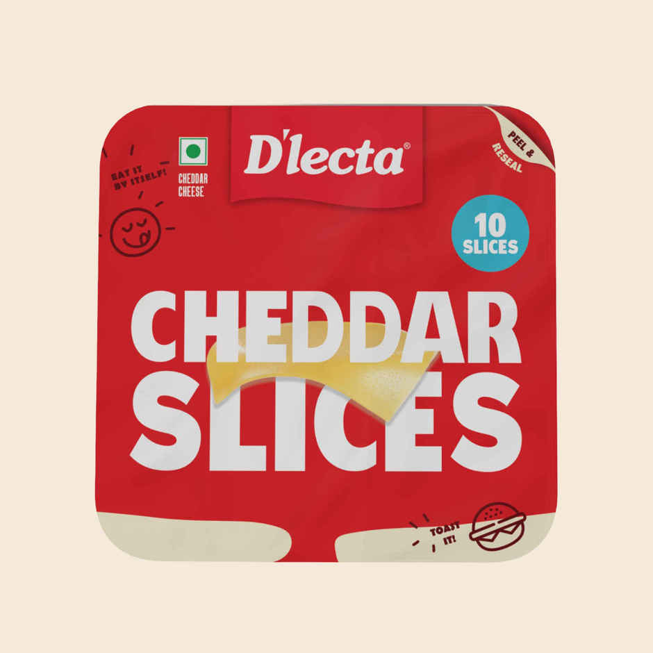 Dlecta Real Cheddar Cheese Slices