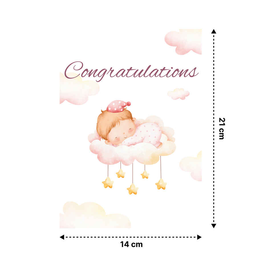 House Of Festivals New Baby Greeting Card - Design 10