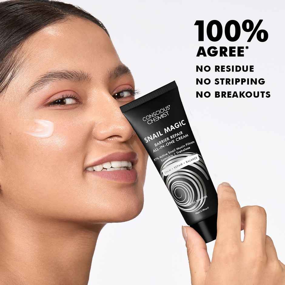 Conscious Chemist Snail Magic Barrier Repair All-In-One Gel Cream With Korean Snail Mucin Extract