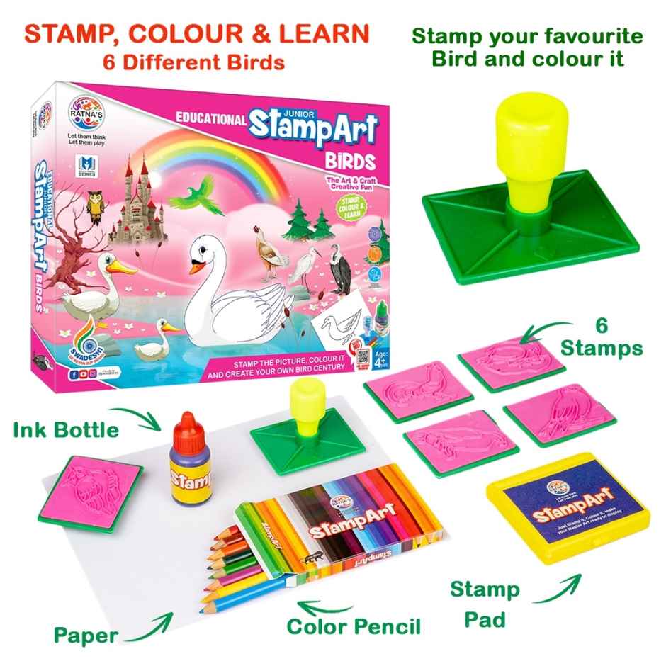 Ratna's Stamp Art | S Birds