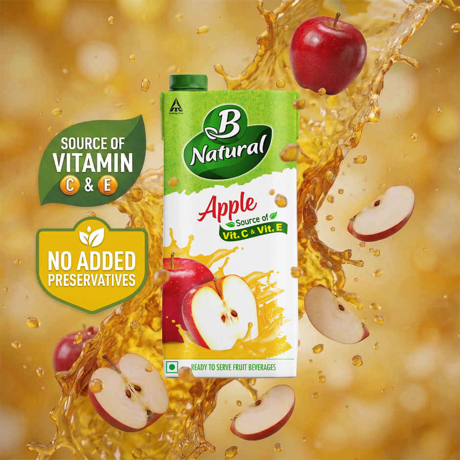 B Natural Apple Juice, Vitamin C & E