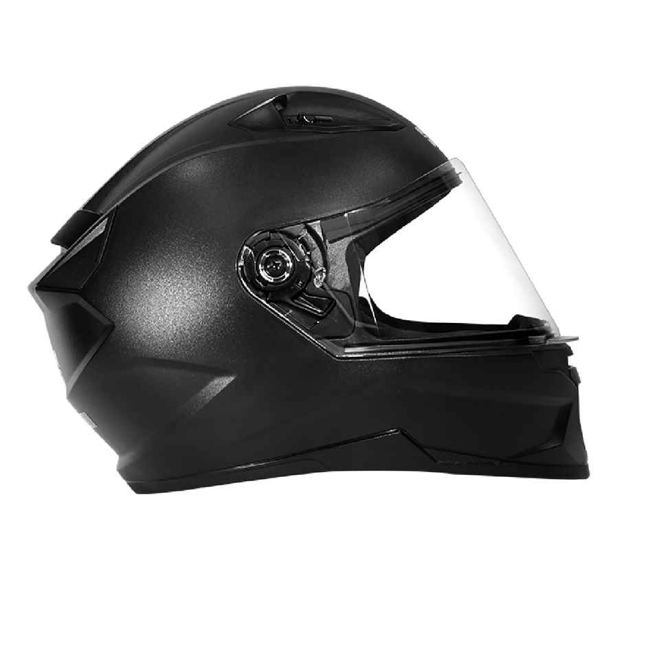Studds Raider Street Isi Certified Full Face Helmet For Men With Clear Visor | Black - L