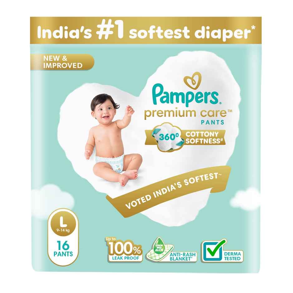 Pampers Premium Care Baby Diapers | Large