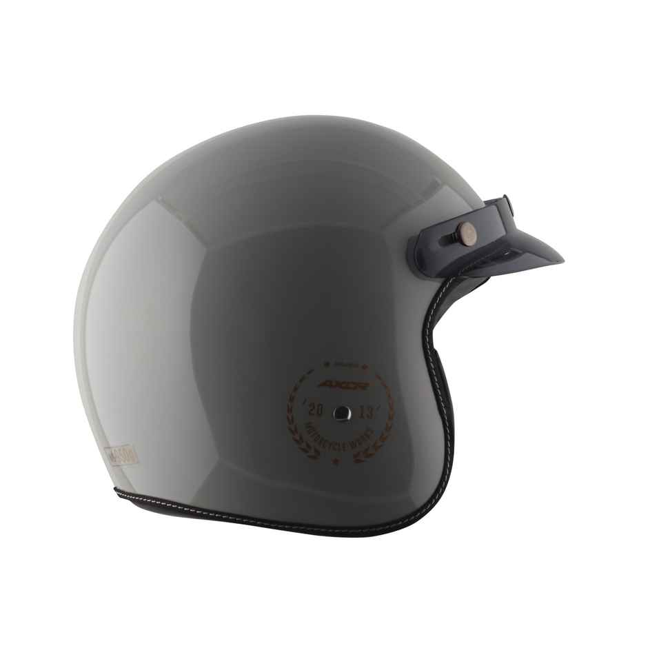 Axor Retro Jet Euro Globe Isi Ece And Dot Certified Open Face Helmet - Cool Grey Helmet - M