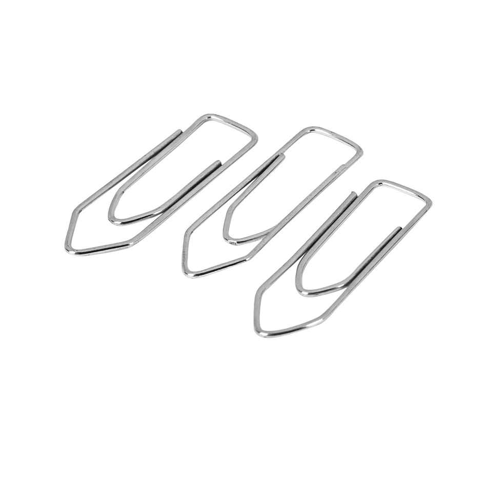 Saya U Clips - 36mm Metal Steel Gem Clips for Paper Organization - 50 Clips per Pack