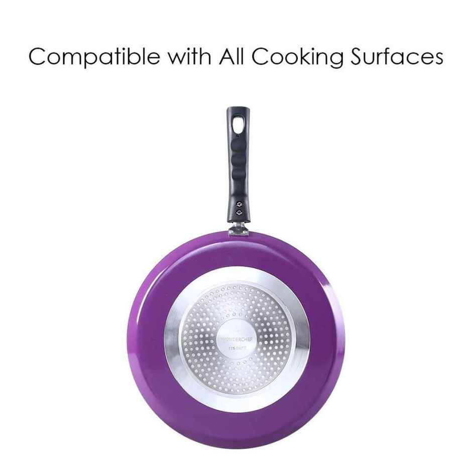 Wonderchef Tivoli Non-Stick Dosa Tawa | 28 cm | Induction Compatible