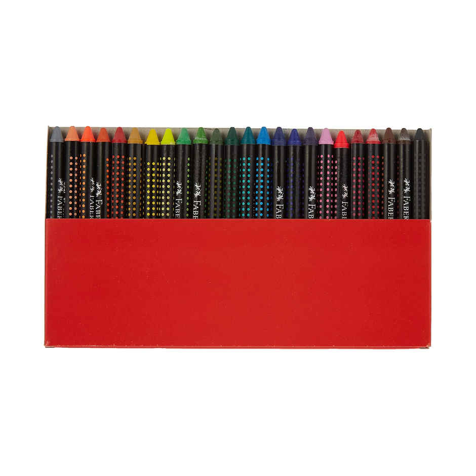 Faber-Castell Wax Crayon Reg. Long 75Mm Pack Of 24
