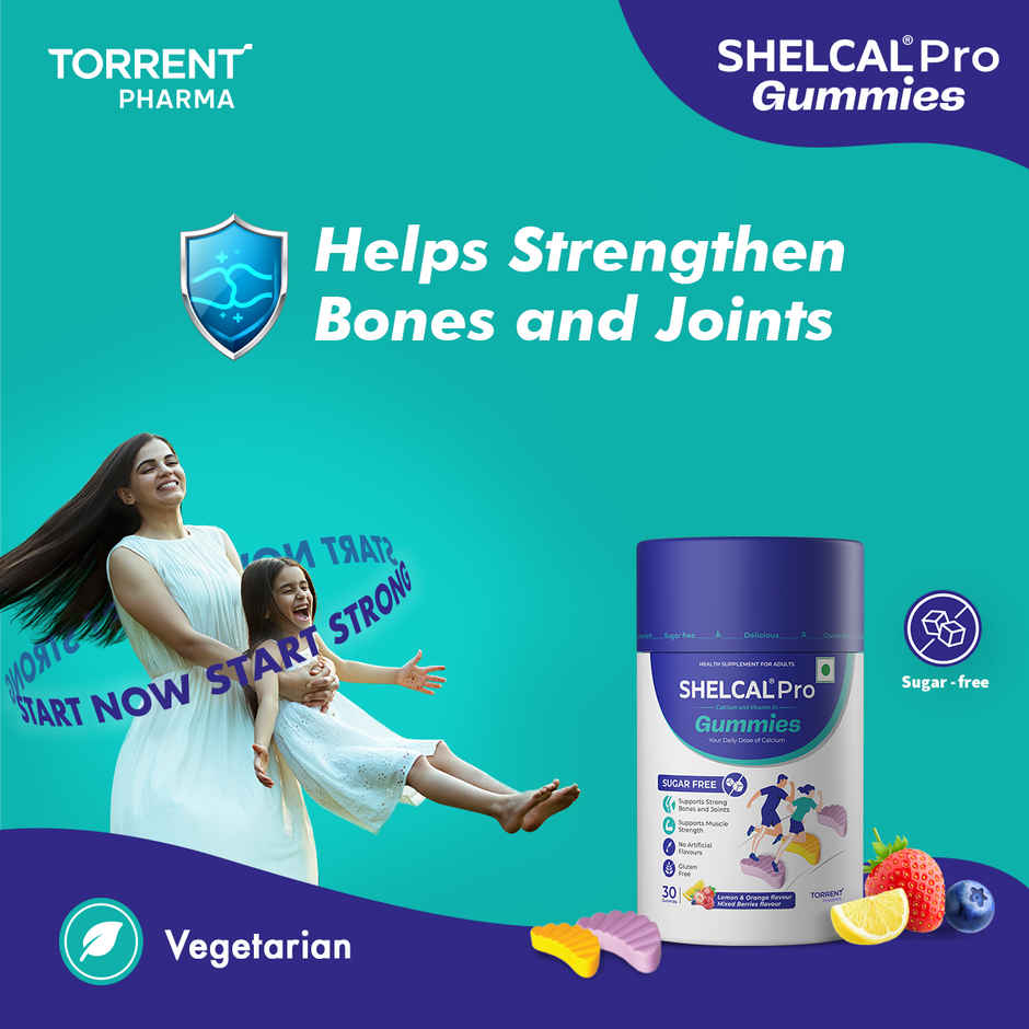 Torrent Shelcal Pro Gummies with Calcium & Vitamin D3