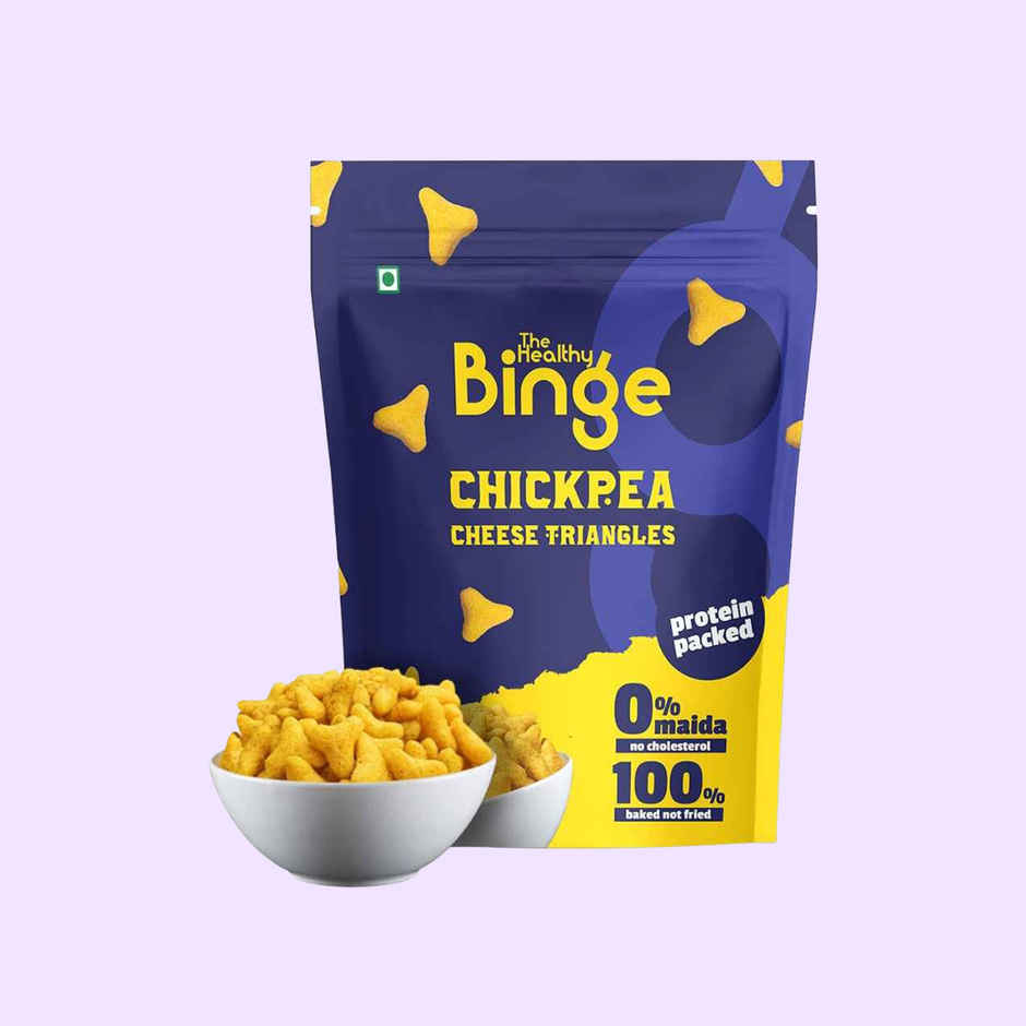 High Protein Chickpea Puffs-Cheese, Baked, No Palm Oil  