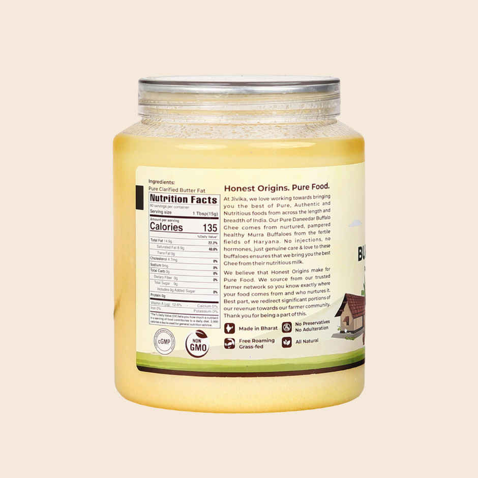 Jivika A2 Desi Buffalo Ghee | Traditionally Churned Bilona Method