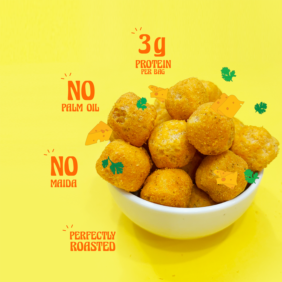 Taali Protein Puffs - Cheese Balls, Roasted, Corn & Jowar Puff, No Maida