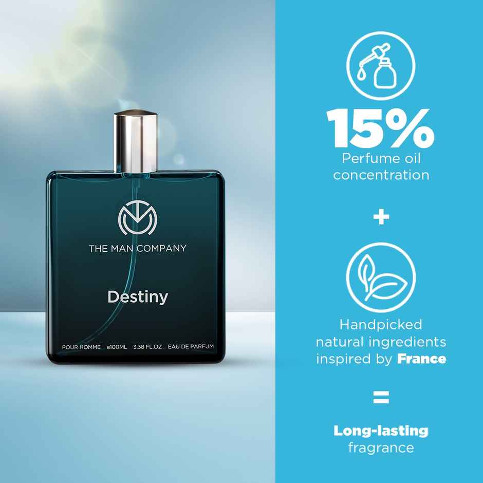 The Man Company Eau De Parfum Destiny | Long Lasting Perfume For Men I Gifts for him