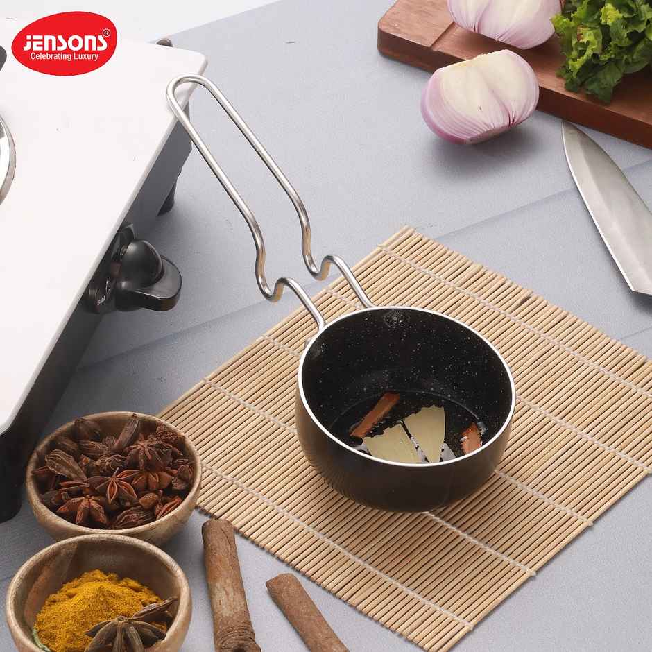 Jensons Cuisine Non Stick | Non - Induction Tadka Pan 11 cm
