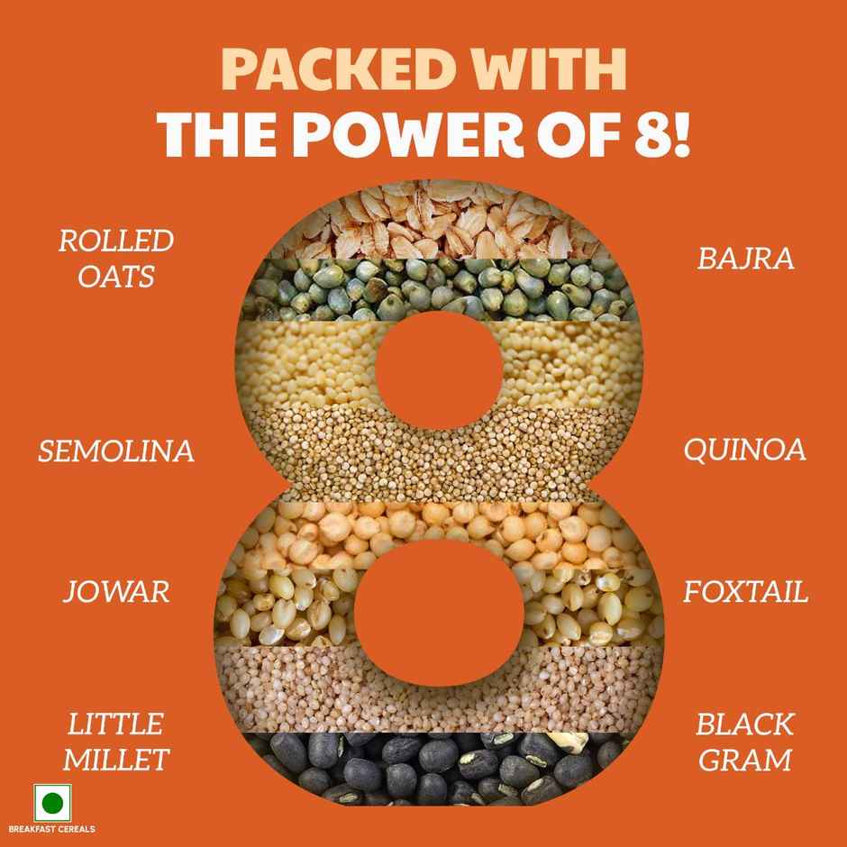 Right Shift Millet Oats Upma Mix | High Protein & Fibre, No preservative | Power of 8 in 1