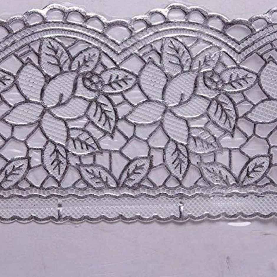 Kuber Industries Dining Table Cover 6 Seater|Table Cloth|Table Cover for Home | Restaurant|Silver