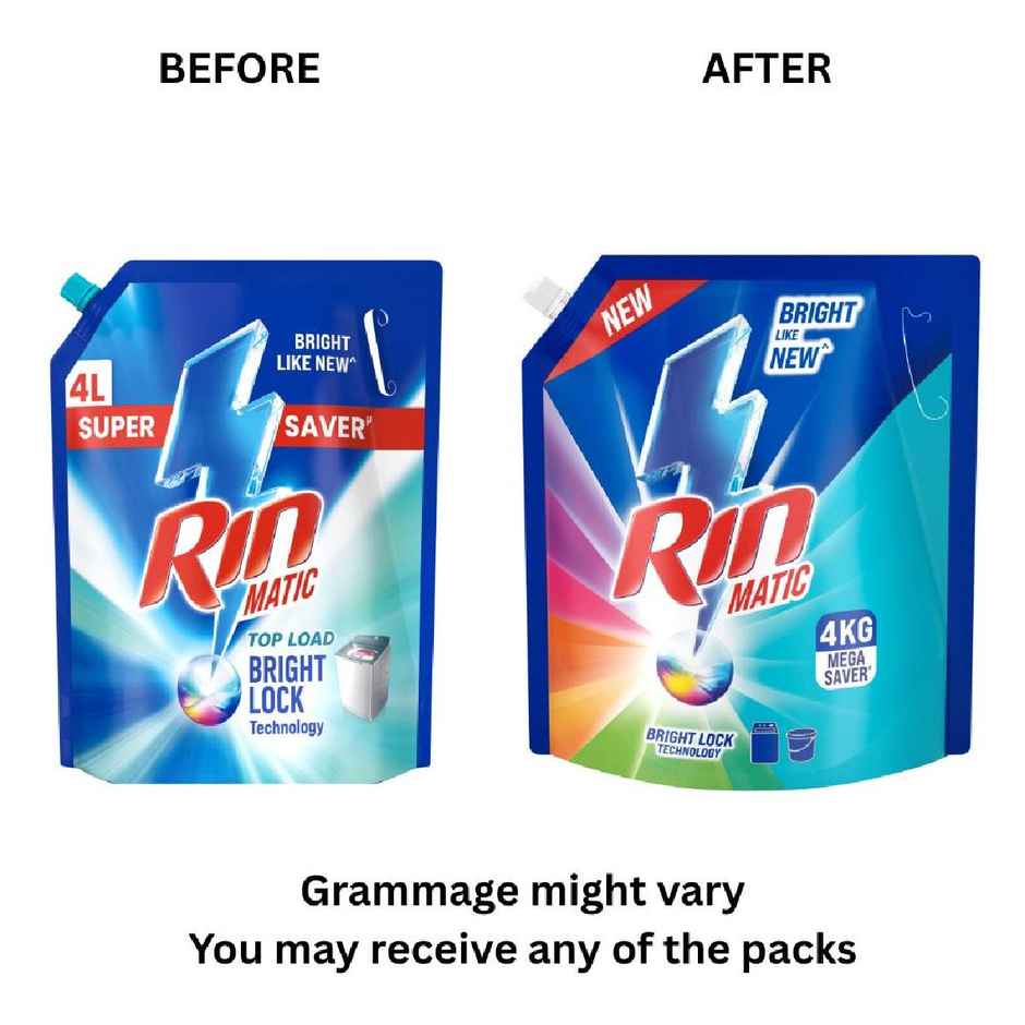 Rin Matic Liquid Top Load (4) & Rin Matic Liquid Top Load (1kg) Combo