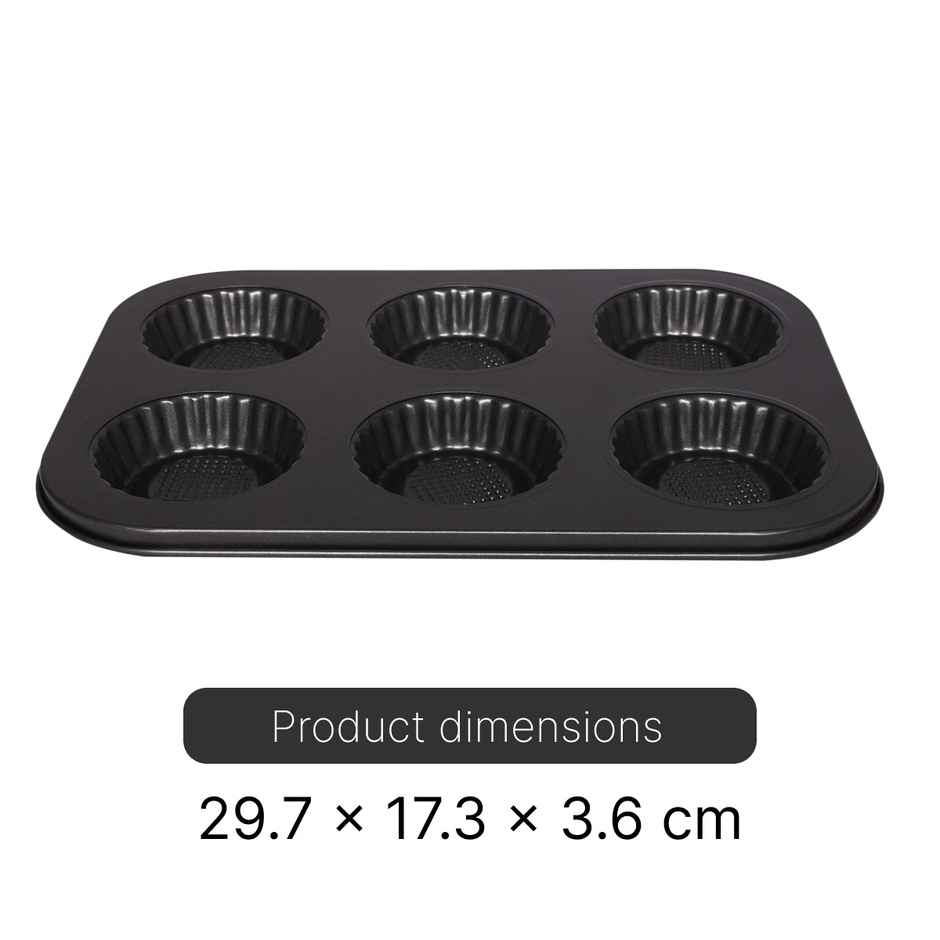 Cake and Cupcake Mould with 6 Cavity | Small | Baking Tool