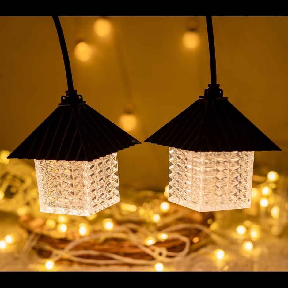 Desidiya Cube Design Outdoor String Lights Warm White Glow For Indoor & Outdoor Charm