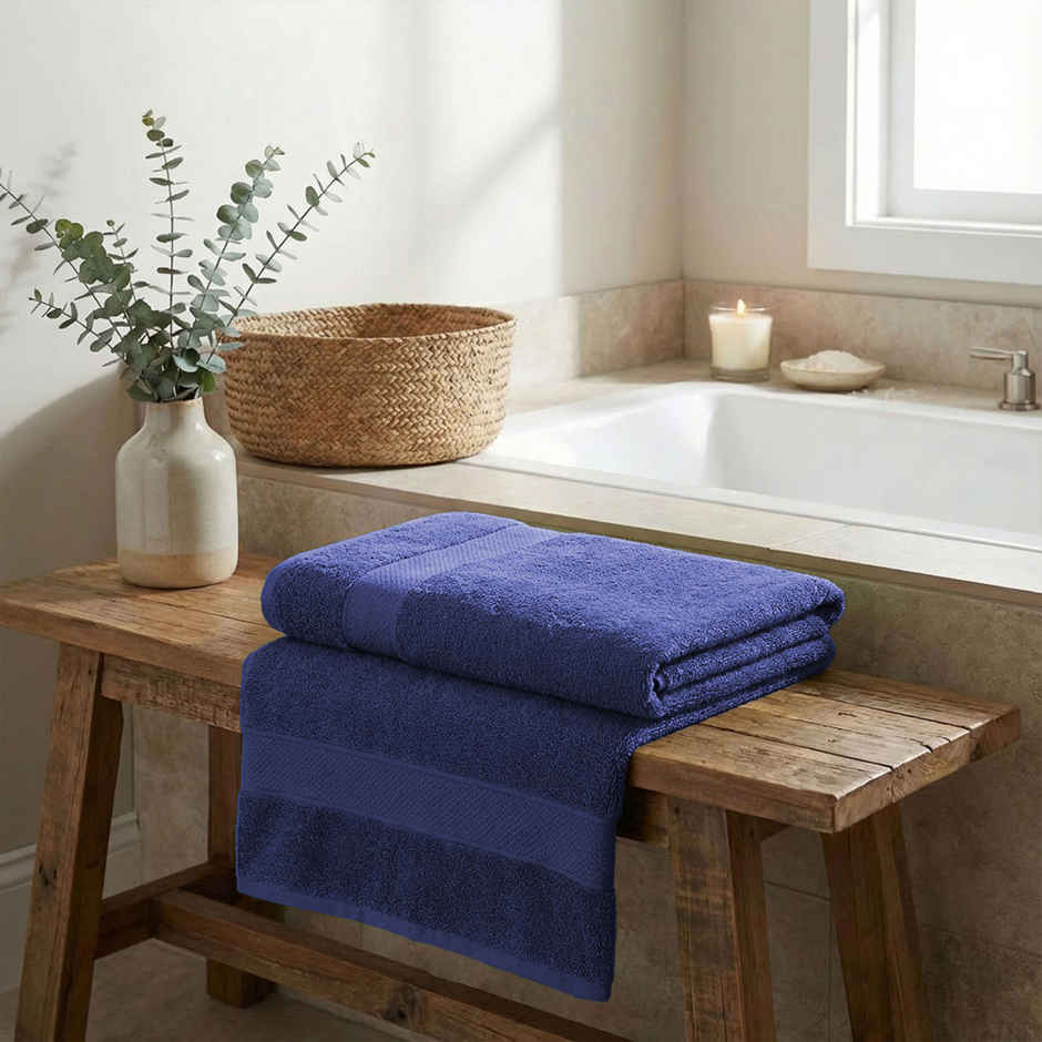 Mytrident Urban Comfort Cotton Bath Towel | New Navy