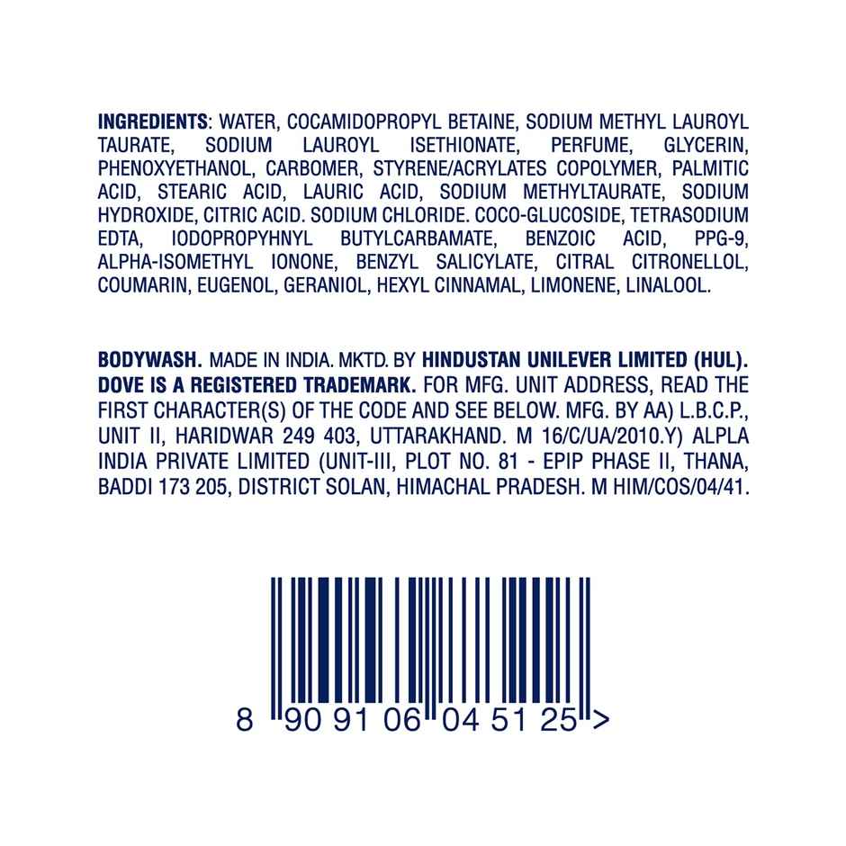 Dove Gentle Exfoliating Nourishing Body Wash