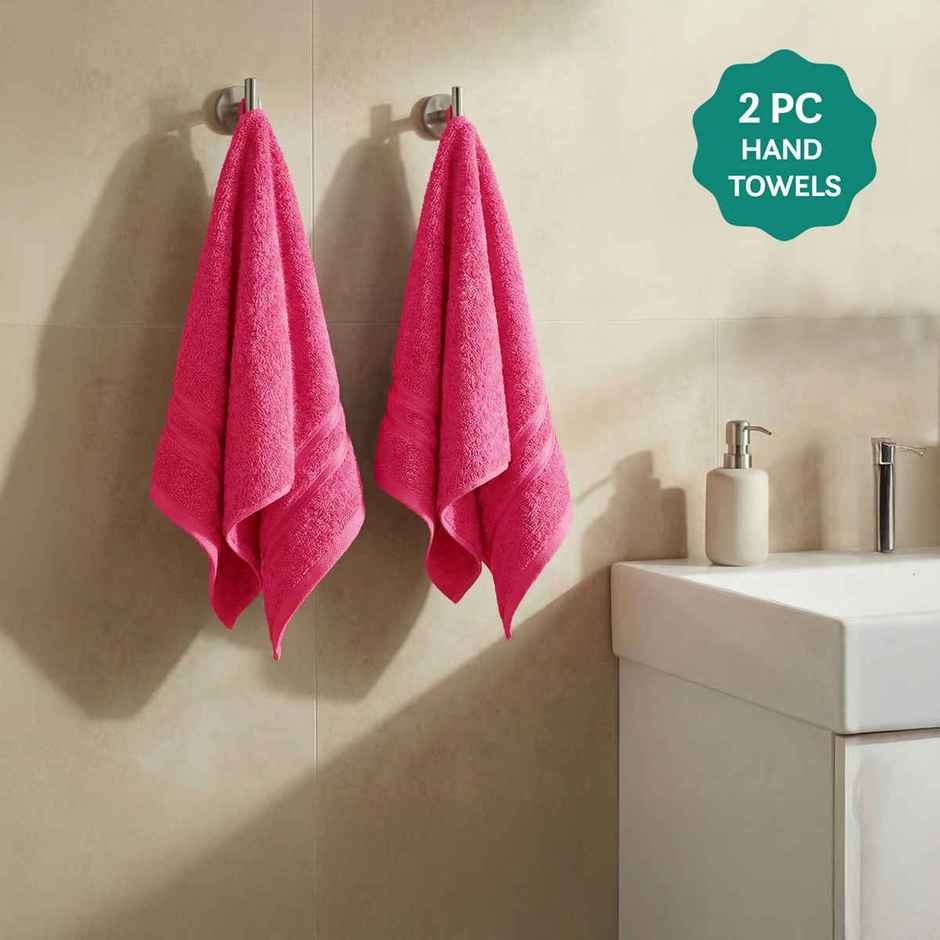 Mytrident Cotton Hand Towel | 400 GSM | Gym Towel Set - Candy Glow