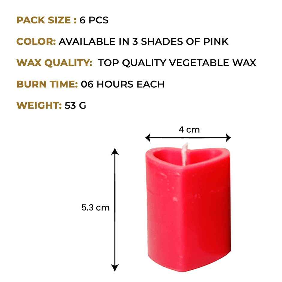 Ekam Heart Shaped Pillar Candle