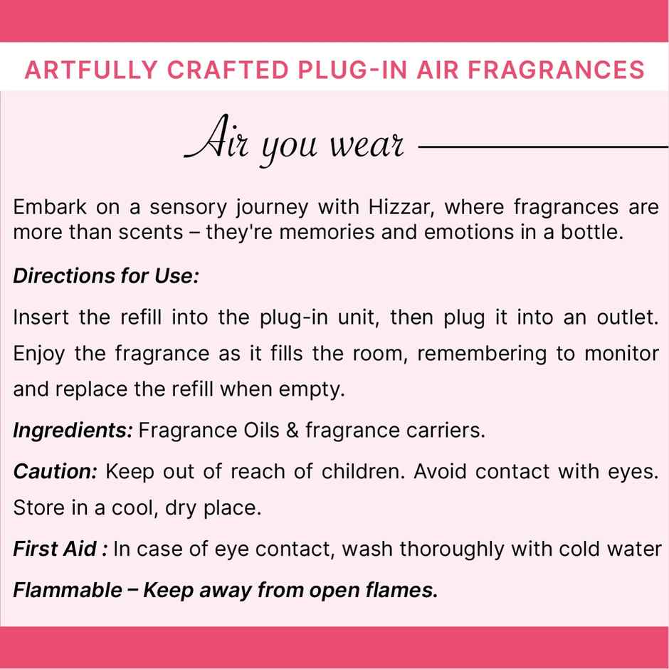 Hizzar Plug-In Diffuser Kit | Plug + 1 Refill - Sandalwood Dream