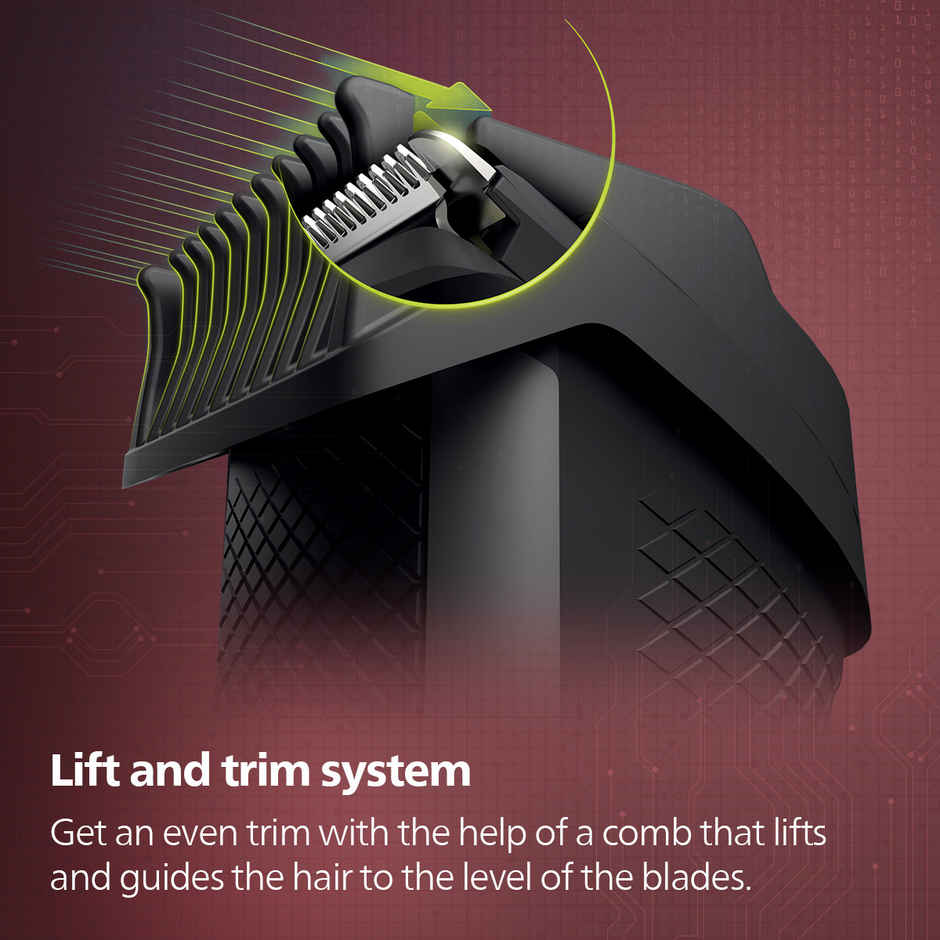 Philips Skin Friendly Beard Trimmer for Men with Lift & Trim Technology|10 Length Setting|BT3301/30