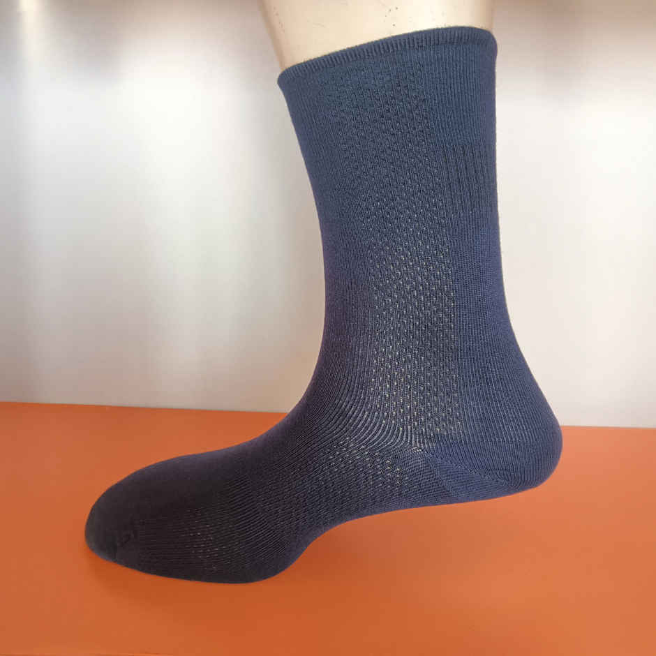 Freecultr Unisex Solid Bamboo Socks | Navy - Free Size
