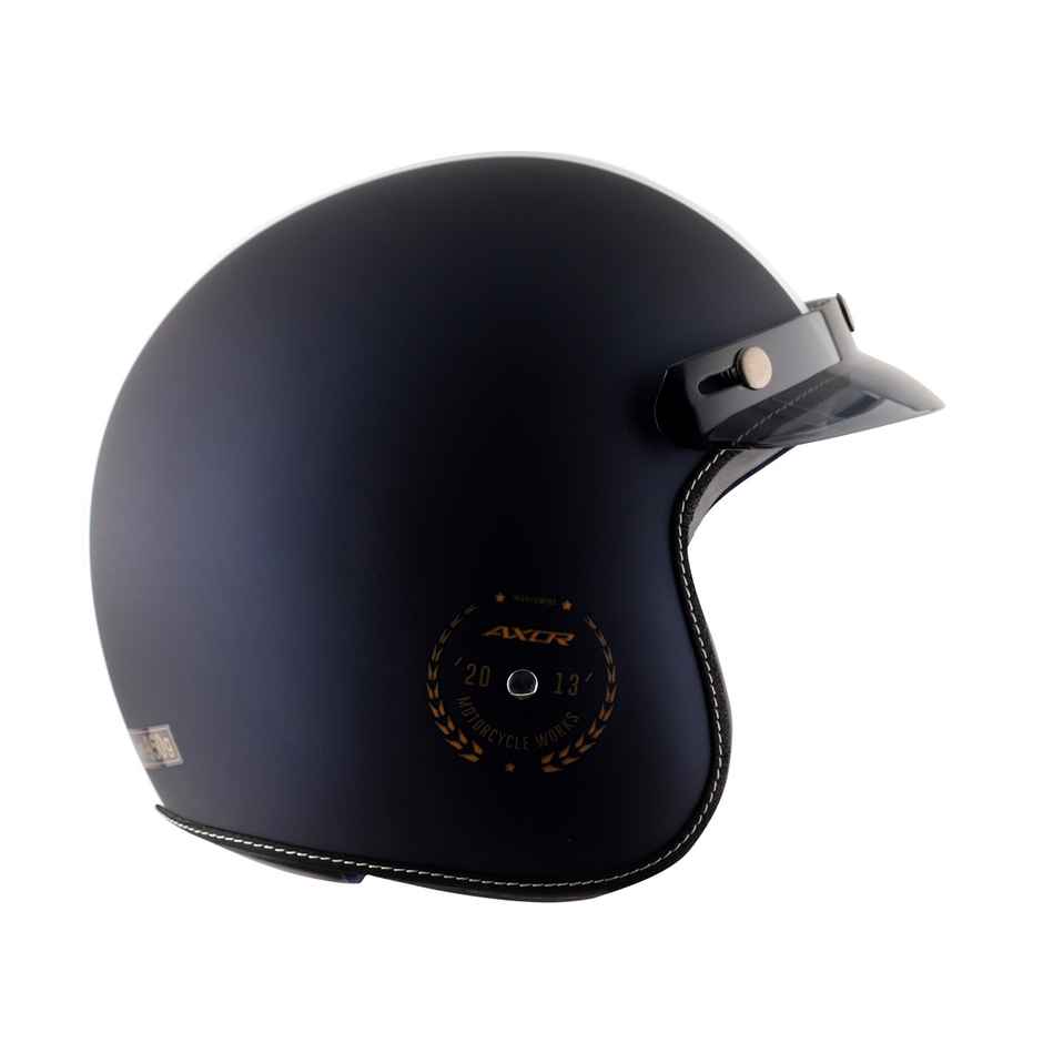 Axor Retro Jet Euro Globe Isi Ece And Dot Certified Open Face Helmet - Dull Royal Blue Helmet - XL