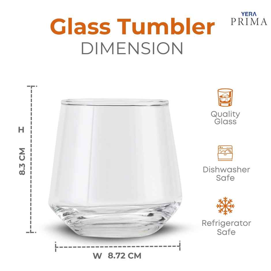 YERA GLASSWARE Prima Whisky Tumbler | Premium & Durable
