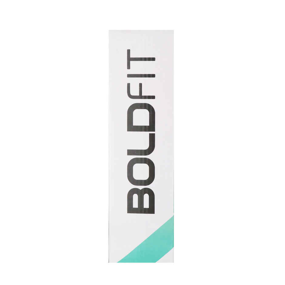 Boldfit Plastic Water Bottle with Motivational Time Markers | Teal and Orange | 1 L