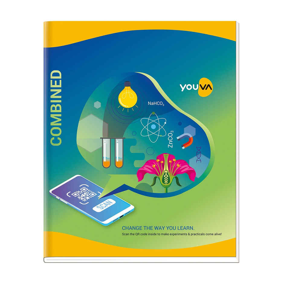 Navneet Youva | Combined Practical Book | 21.5 x 26.5 CM | 1 Ruled / 1 Plain | 96 Pages