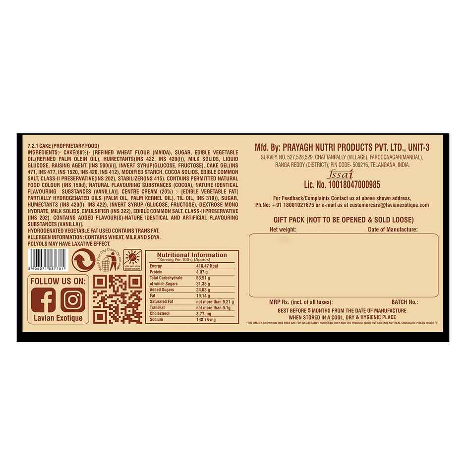 Lavian Exotique Creme Cups Chocolate | Dessert Delight